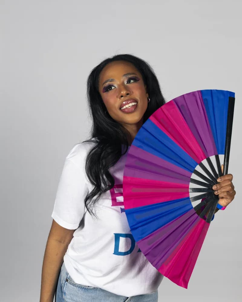 Bi Pride Clack Fan